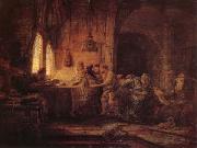 REMBRANDT Harmenszoon van Rijn The Parable of the Laborers in the Vineard china oil painting reproduction